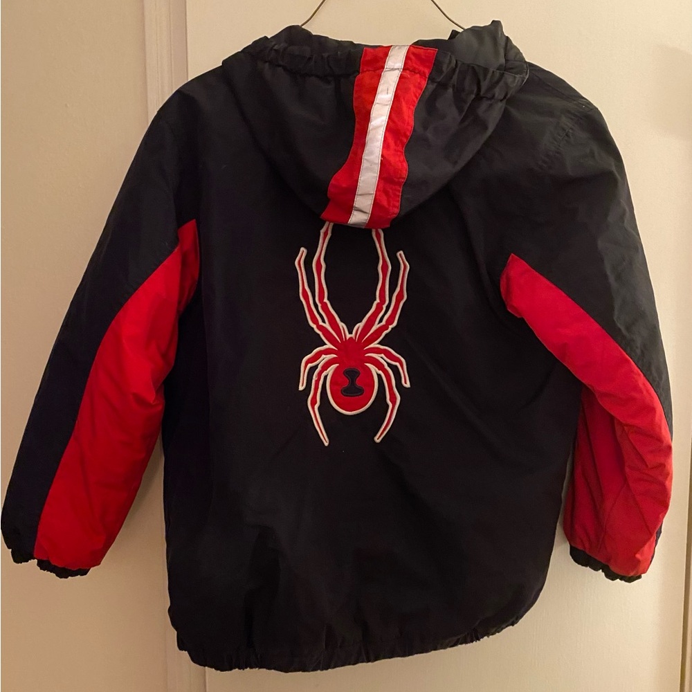 Boys Size 14 Spyder ski jacket with hood.